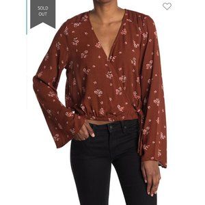 NWT We The People Boho Wrap Crop Top - Large